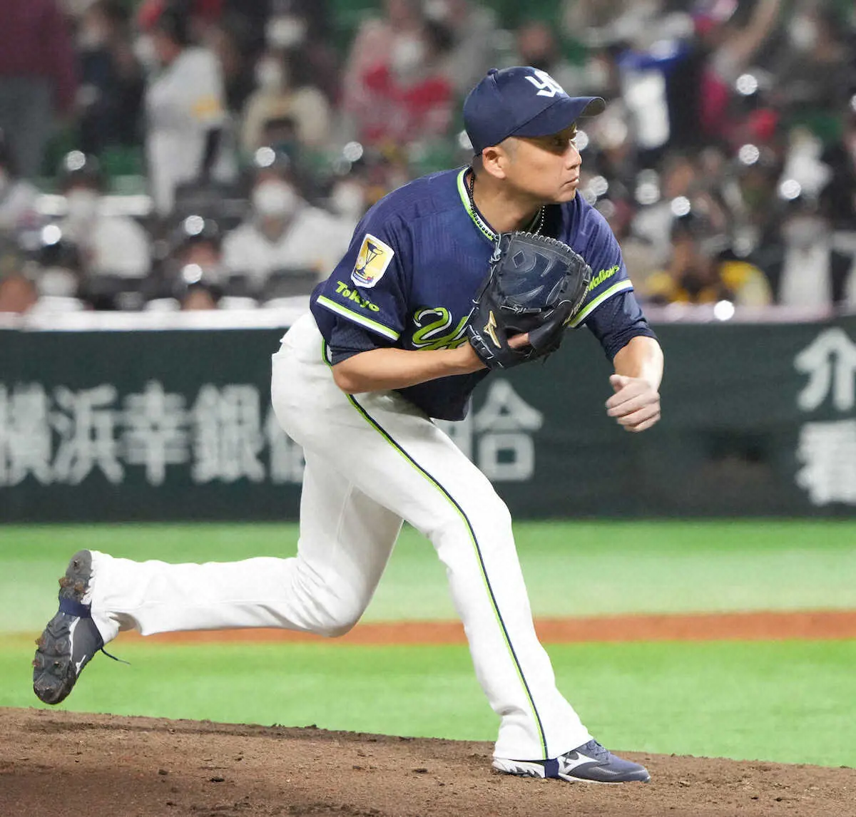＜ソ・ヤ＞ヤクルト先発の石川（撮影・岡田　丈靖）