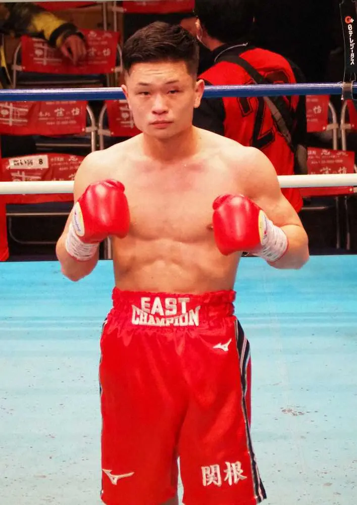 ＜全日本新人王決勝戦＞スーパーライト級で全日本新人王を獲得した関根幸太朗