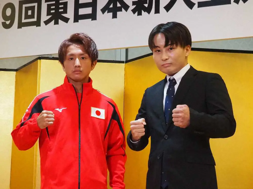 石井武志（左）と川上拳汰