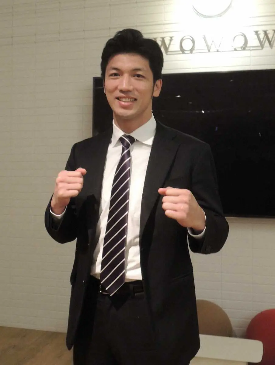 WOWOWで番組収録に臨んだ村田諒太