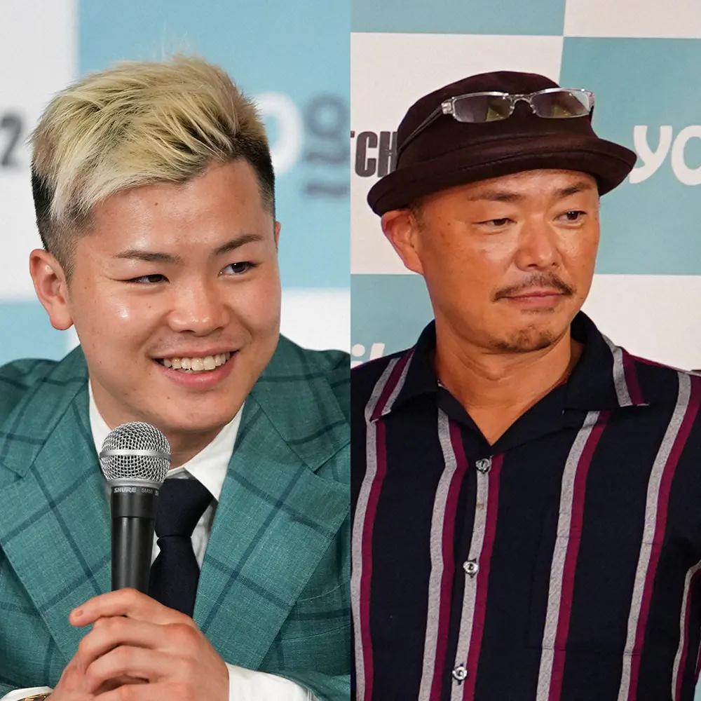 那須川天心と父・弘幸氏（右）