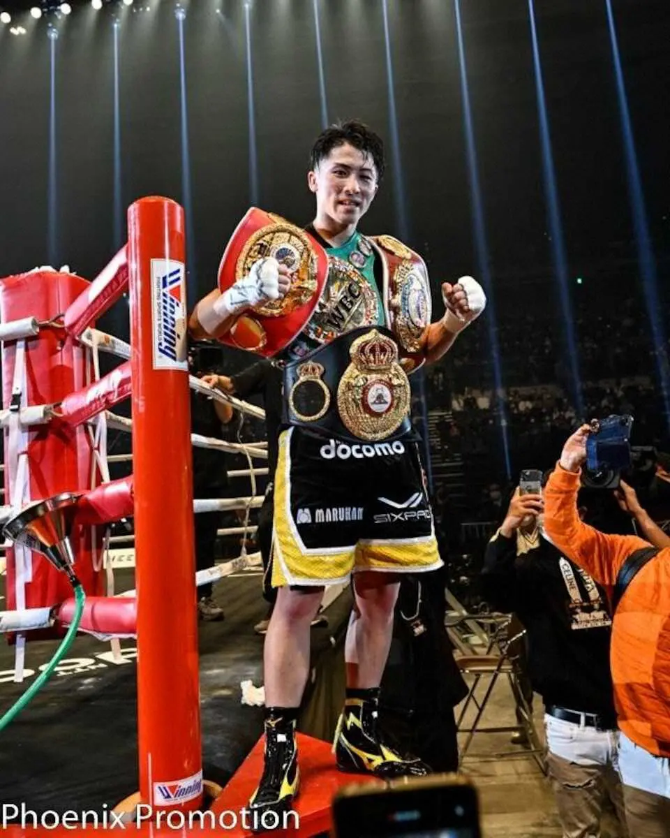 IBF22年度年間最優秀選手に選出された井上（大橋ジム提供）