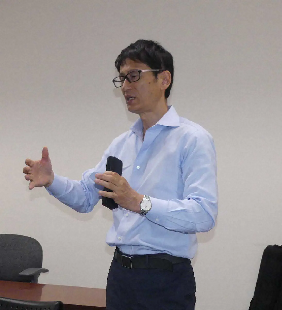 説明するJBCの安河内本部事務局長
