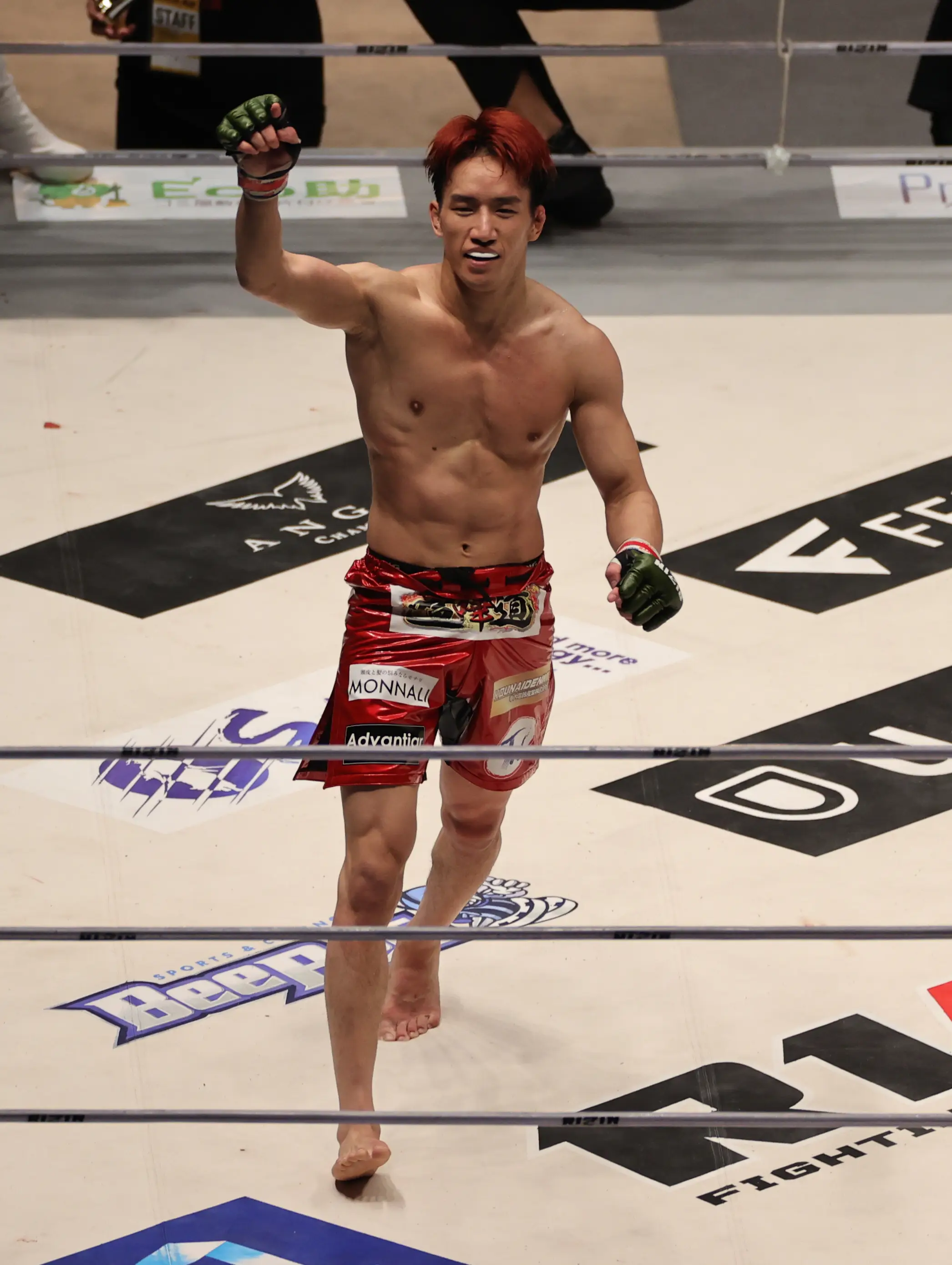RIZIN42でKO勝ちし、バンタム級の王座を狙う朝倉海