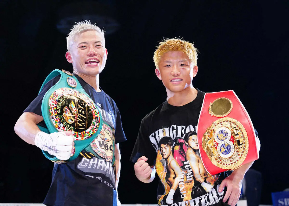 重岡優（左）と重岡銀
