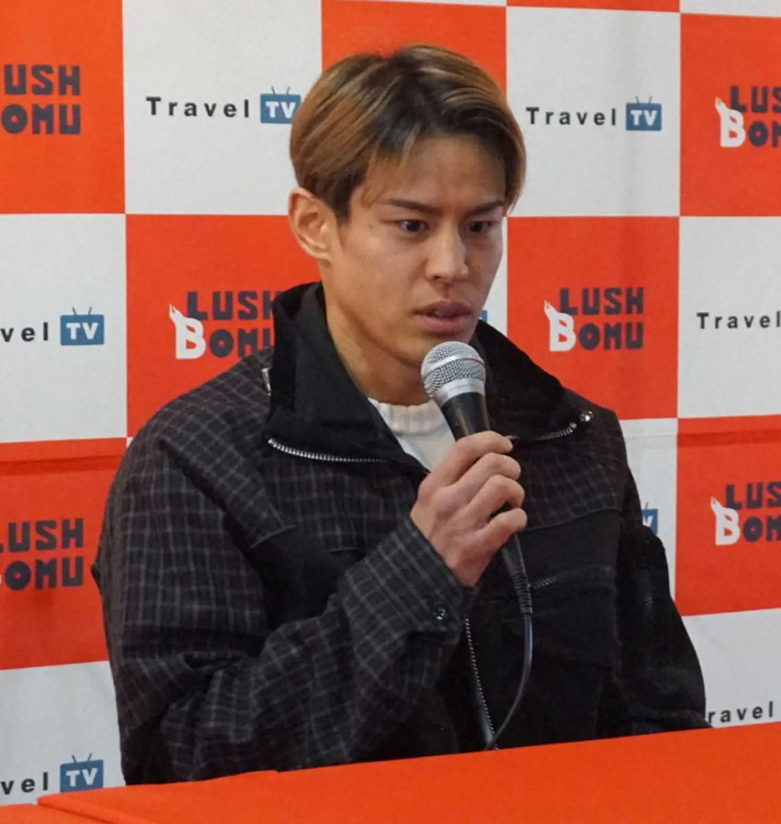 3月にローマで行われるWBC世界スーパーフェザー級挑戦者決定戦へ意気込みを語る力石政法