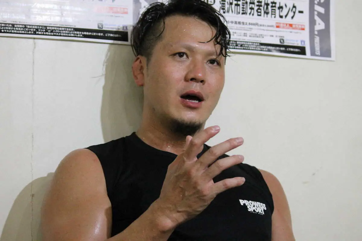 フジタ“Jr”ハヤト（撮影・酒井卓也）