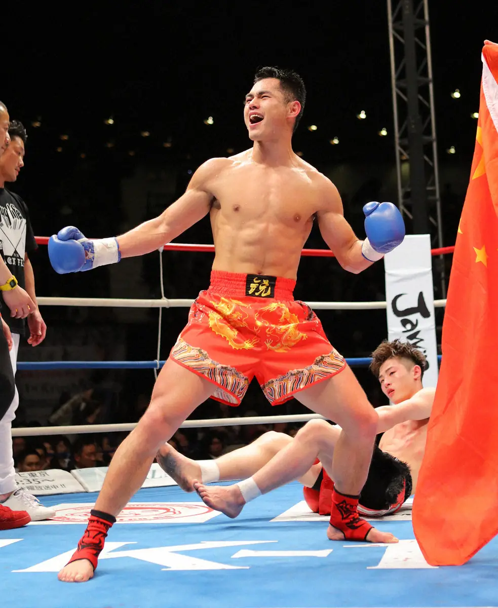 17年2月に平本蓮を判定勝利で下して中国人初のKー1王者となったウェイ・ルイ