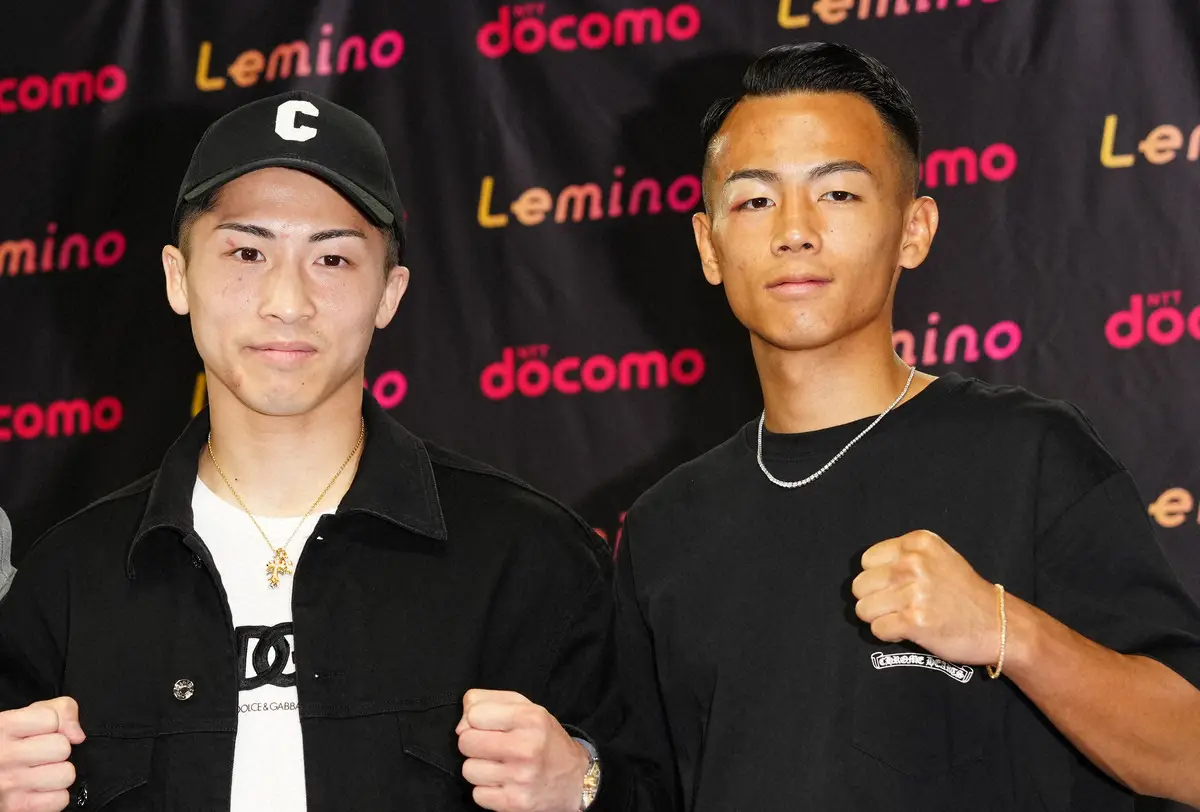 井上尚弥と武居由樹（右）