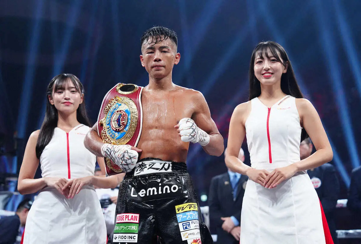 ＜ダブル世界戦　武居・比嘉＞判定勝ちの武居（撮影・島崎　忠彦）