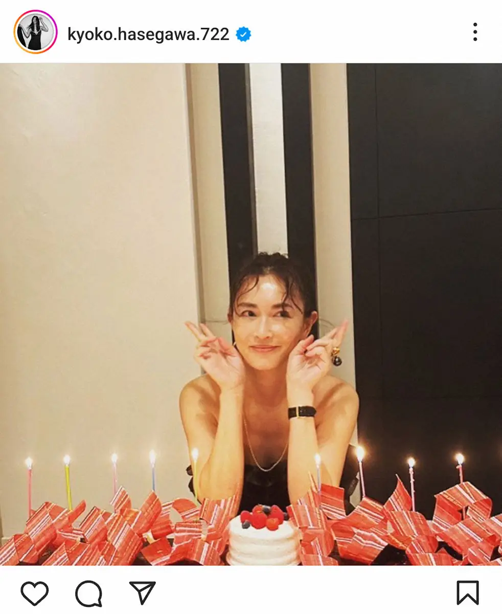 長谷川京子公式インスタグラム（kyoko.hasegawa.722）から