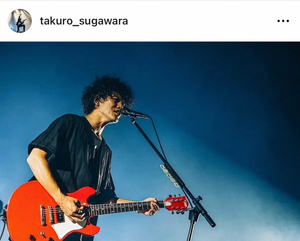「9mm Parabellum Bullet」菅原卓郎（本人のインスタグラムtakuro_sugawaraより）