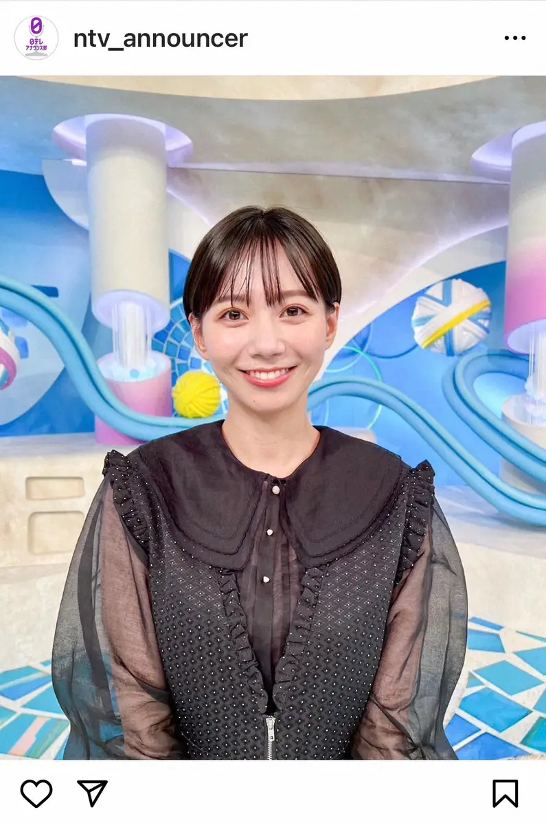 日テレアナウンス部公式インスタグラム（＠ntv_announcer）から