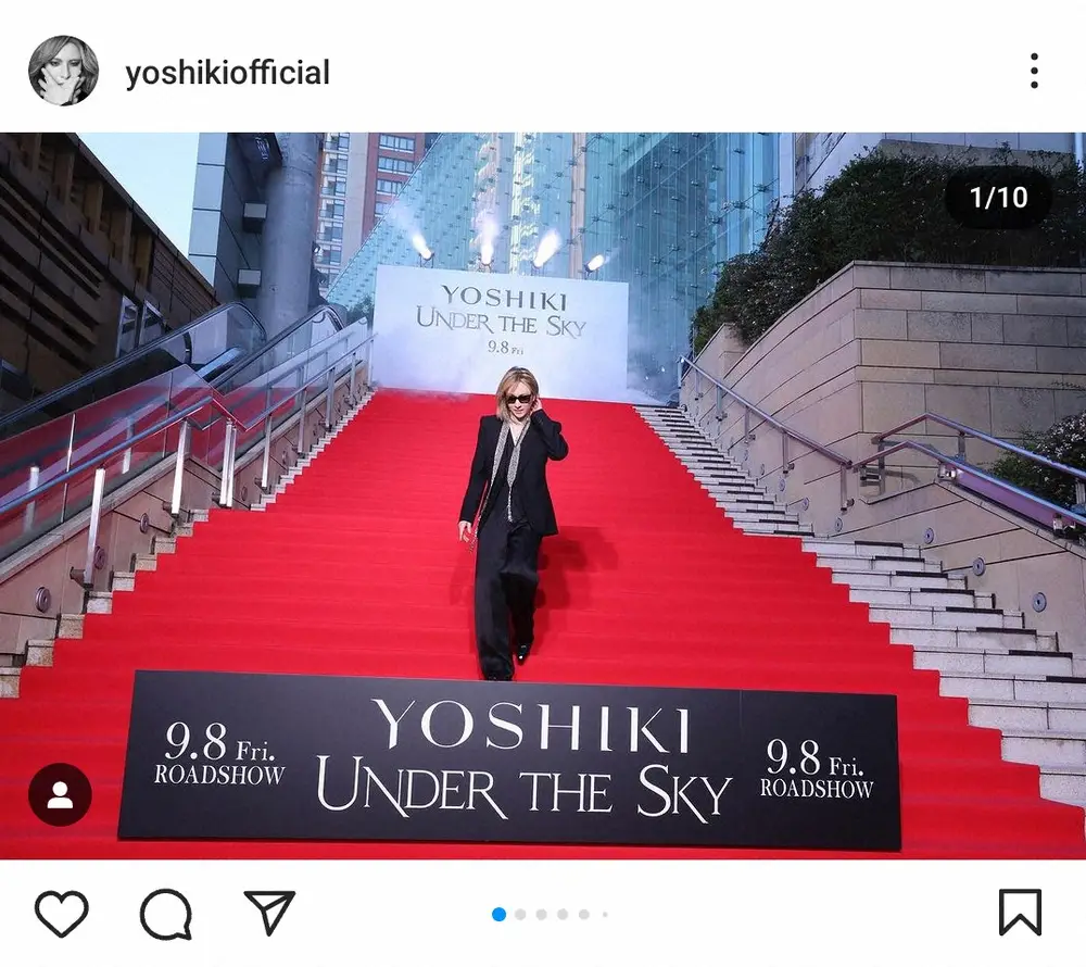 YOSHIKIのインスタグラム（@yoshikiofficial）より
