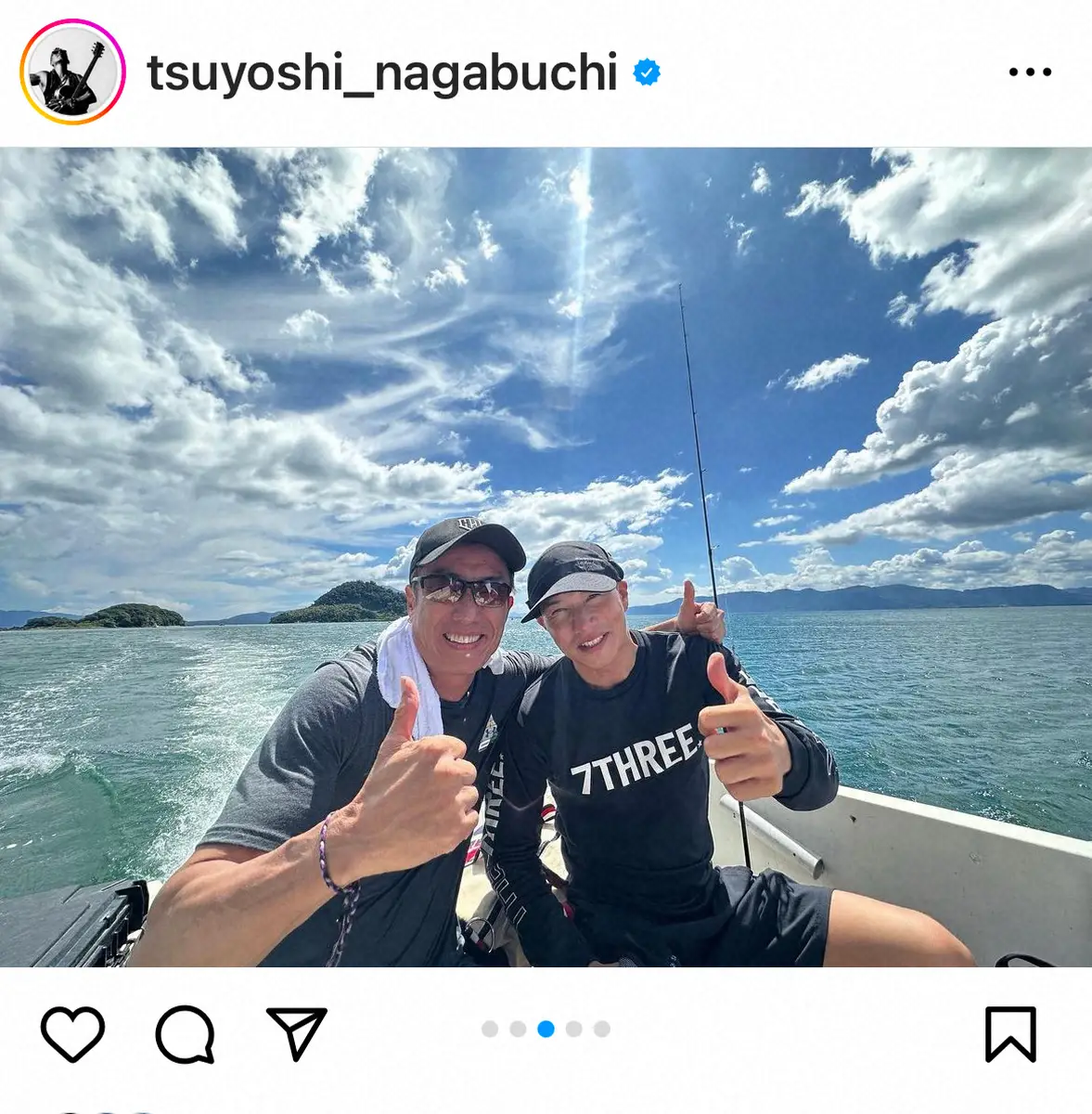 長渕剛公式インスタグラム（＠tsuyoshi_nagabuchi）から。