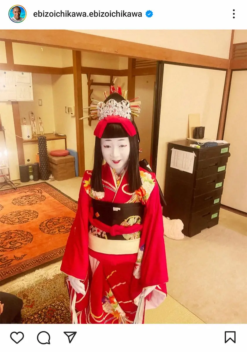 市川團十郎インスタ（@ebizoichikawa.ebizoichikawa）から