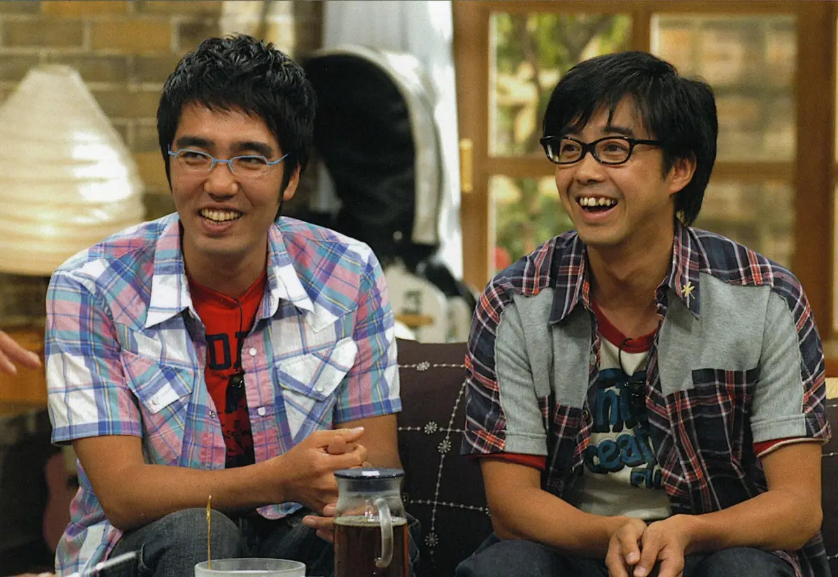 2006年、さんまのまんま初登場時の「おぎやはぎ」の2人