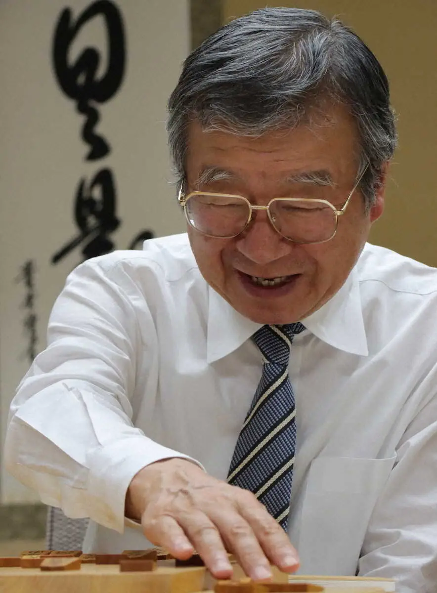 引退が決まった青野照市九段（撮影・我満　晴朗）