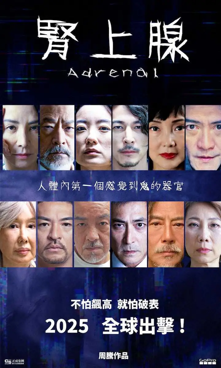南果歩が主演する映画「アドレナル」のポスター