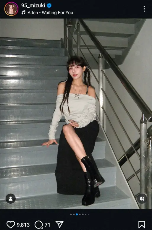 リン・シャン公式インスタグラム（＠95＿mizuki）から