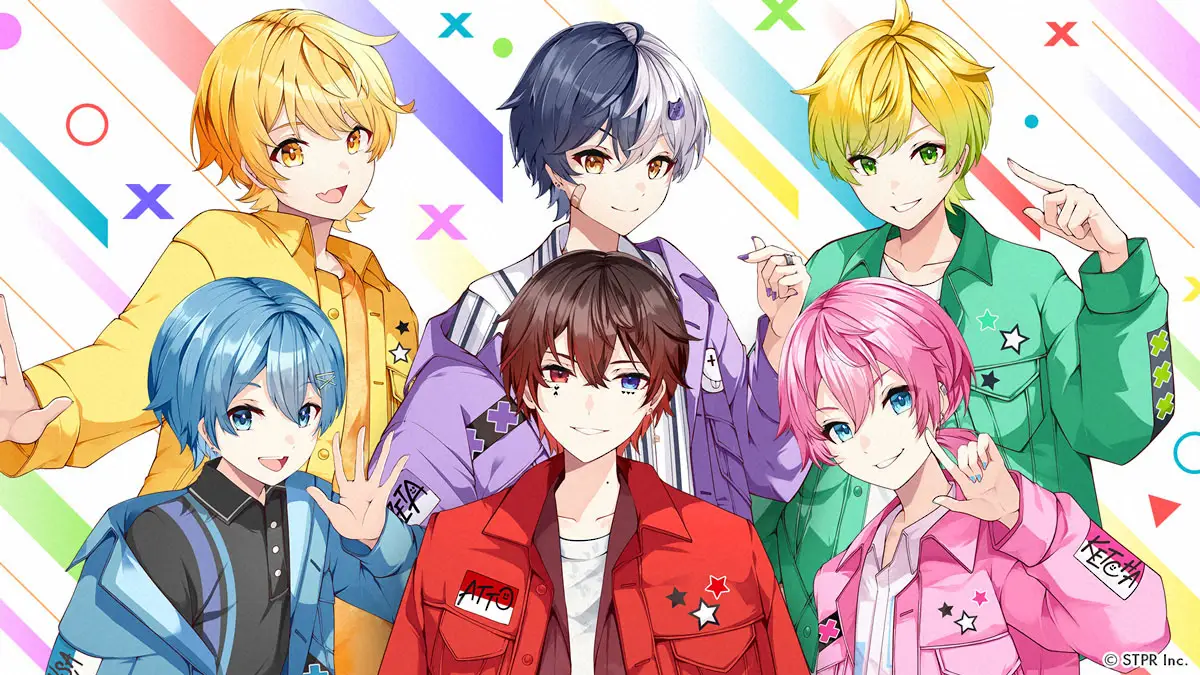 結成２周年でちぐさくん（前列左端）のリーダー就任と、西武ドームでの単独ライブを目標に掲げたAMPTAKxCOLORS