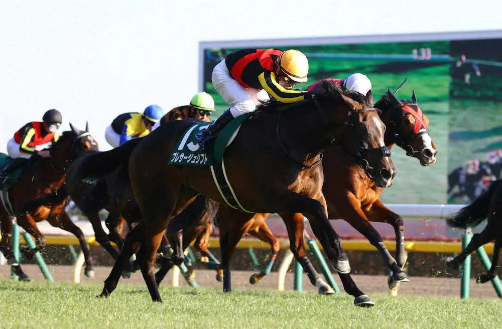 差し切り勝ちしたプレサージュリフト＝手前（撮影・光山　貴大）