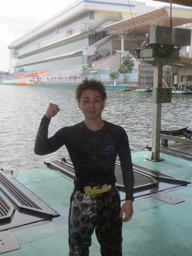 20日の尼崎オーシャンカップ2日目4Rでインから押し切ってSG初勝利の水神祭を迎えた村上