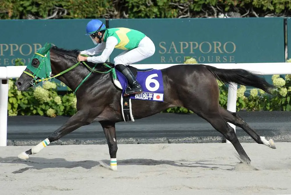 WASJ第3戦を制したメンアットワーク騎乗の松山弘平（撮影・千葉茂）