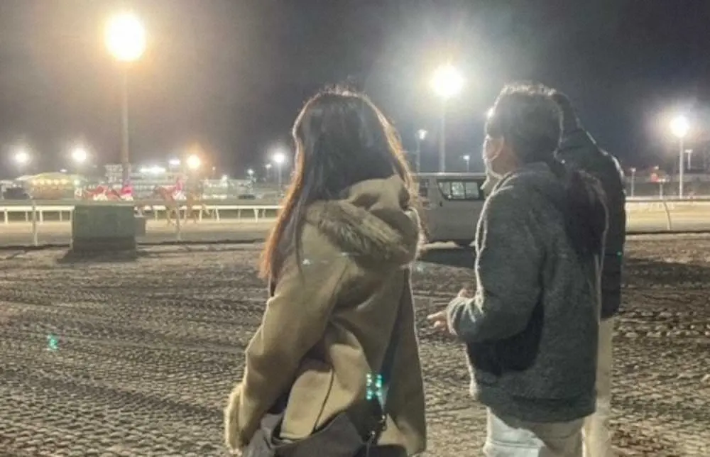 門別競馬場でレース観戦