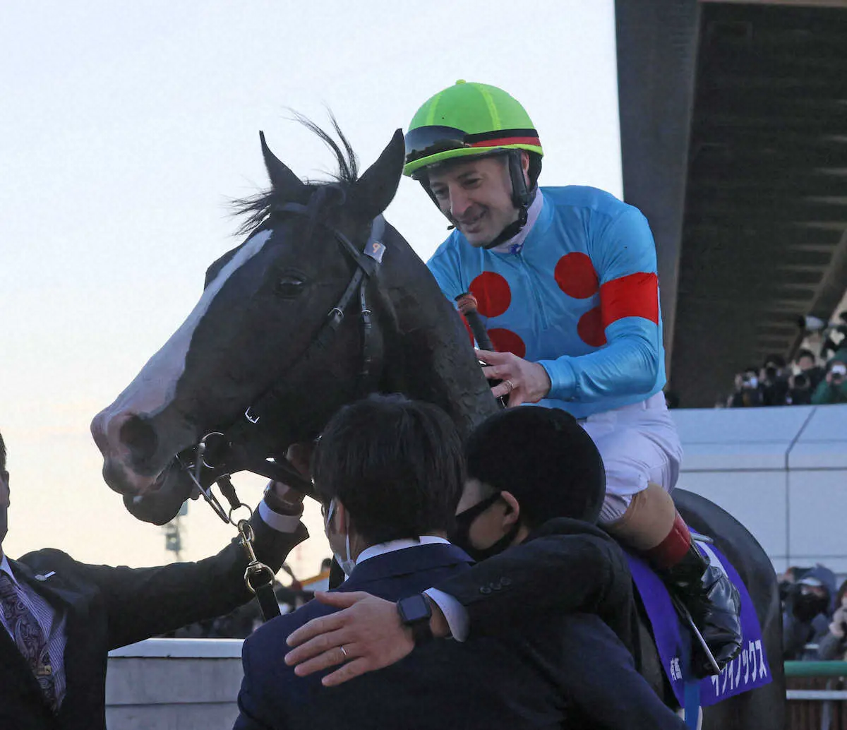 ＜有馬記念＞有馬記念を制したルメールはイクイノックスをいたわる