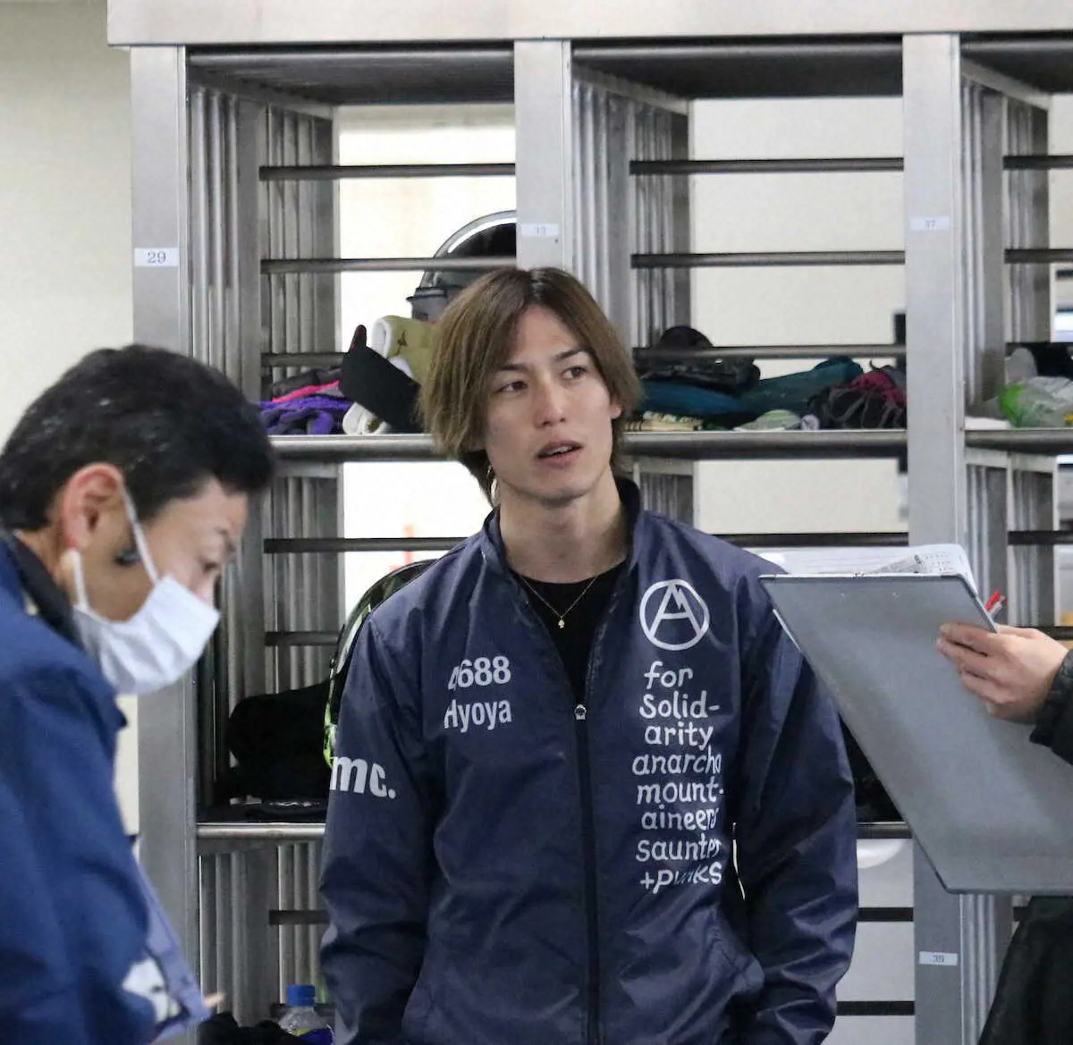 2日目に向け気合を入れ直す永井