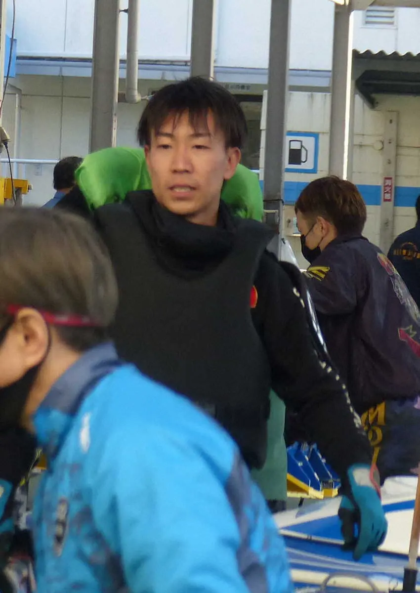 初日12Rドリーム戦に1号艇で出走する木下