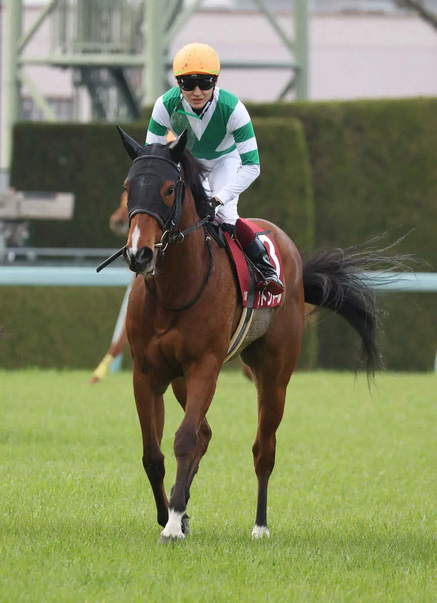 ＜フィリーズレビュー＞6着のブトンドール（撮影・亀井　直樹）