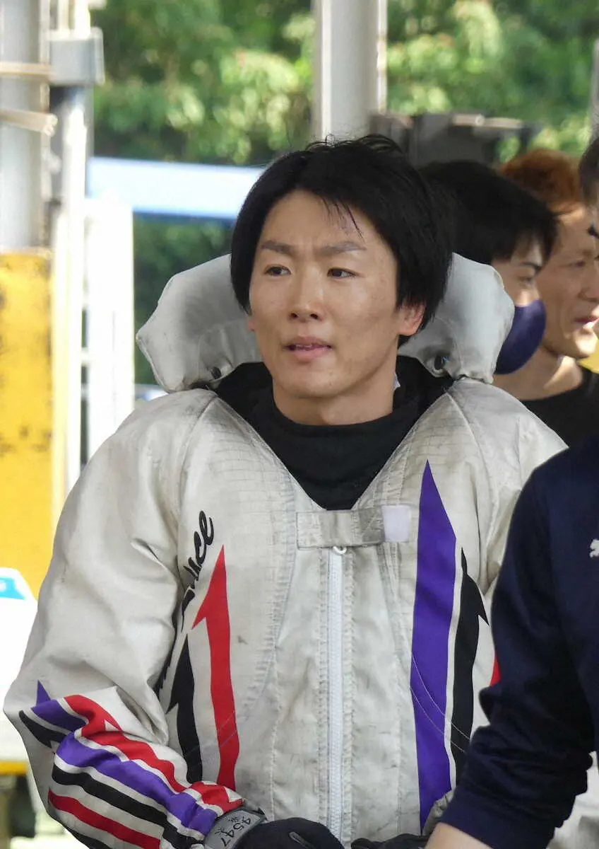 準優勝戦10Rを逃げ切り、優勝戦一番乗りを決めた中田竜太