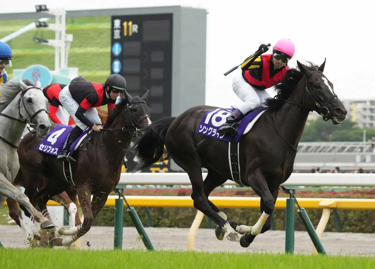 安田記念を制したソングライン（右）
