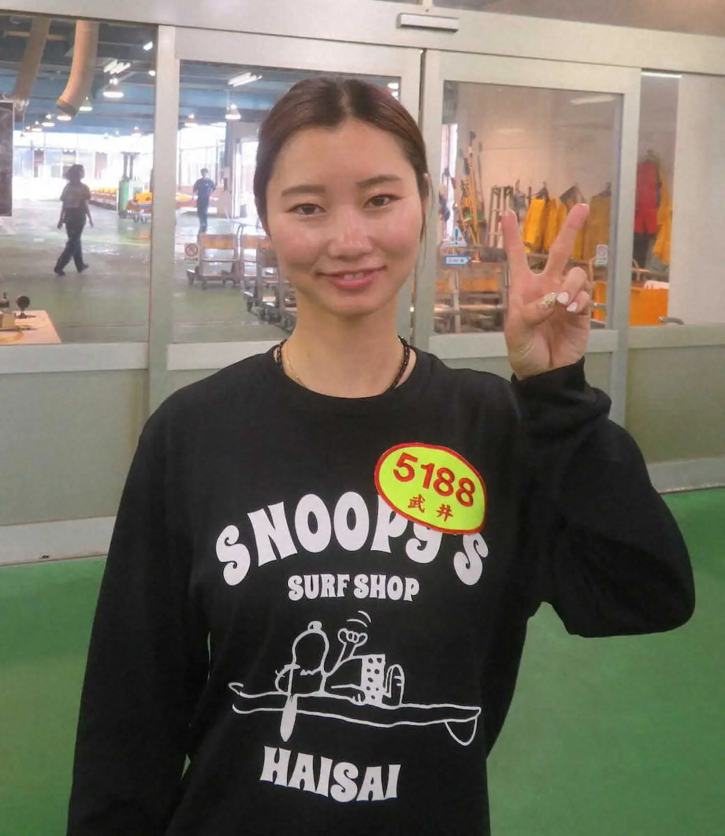 絶好枠の2日目5Rは5着に終わった武井莉里佳