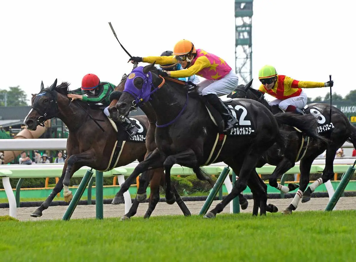＜五稜郭S＞レースを制したアケルナルスター（撮影・千葉　茂）