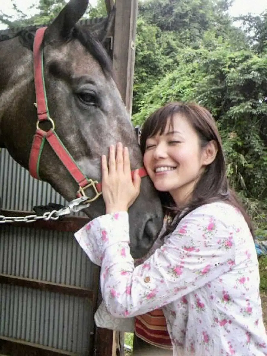 愛馬ナリタピュアーと。馬の利口さには、いつも驚かさせる