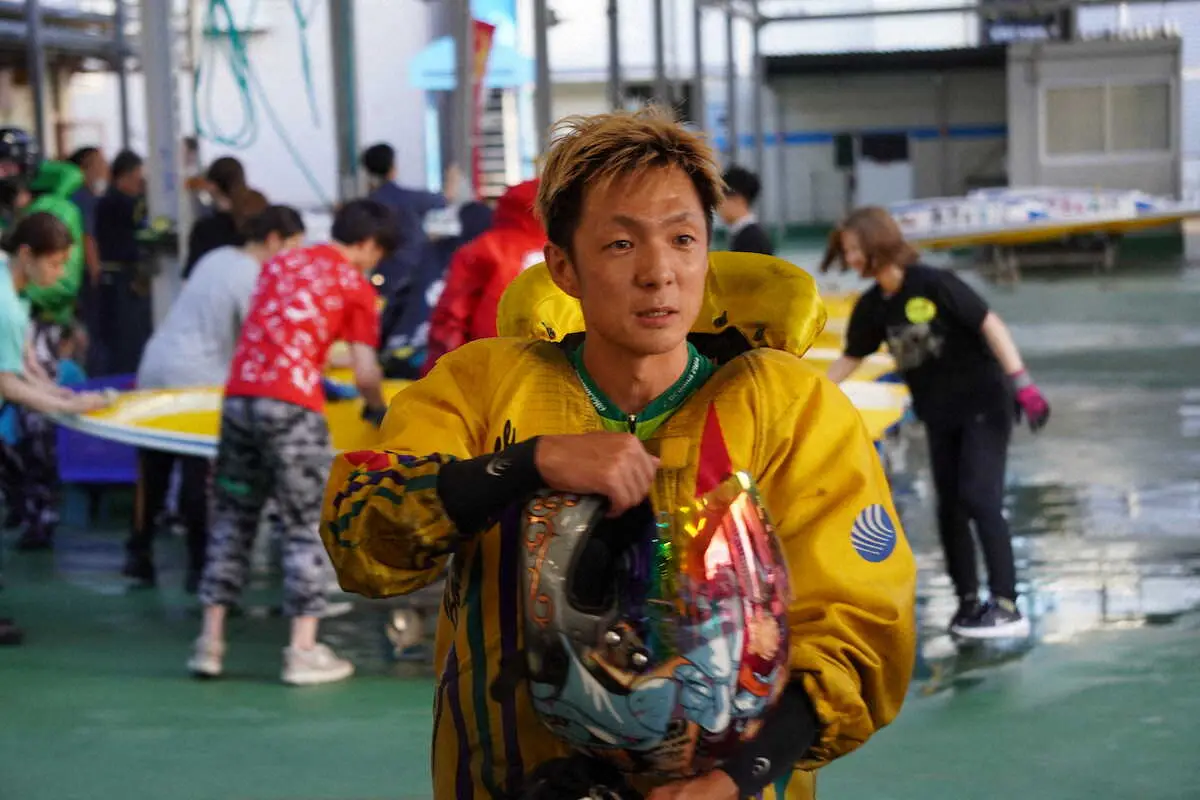安定航跡で優勝戦1号艇を手にした松田祐　　　　　　　　　　　　　　　　　　　　　　　　　　　　　　　