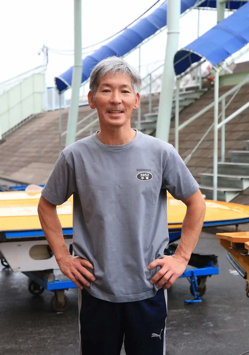＜ファン感謝3Daysボートレースバトルトーナメント　江戸川9Rセミファイナル＞1着となった中沢（撮影・西川祐介）