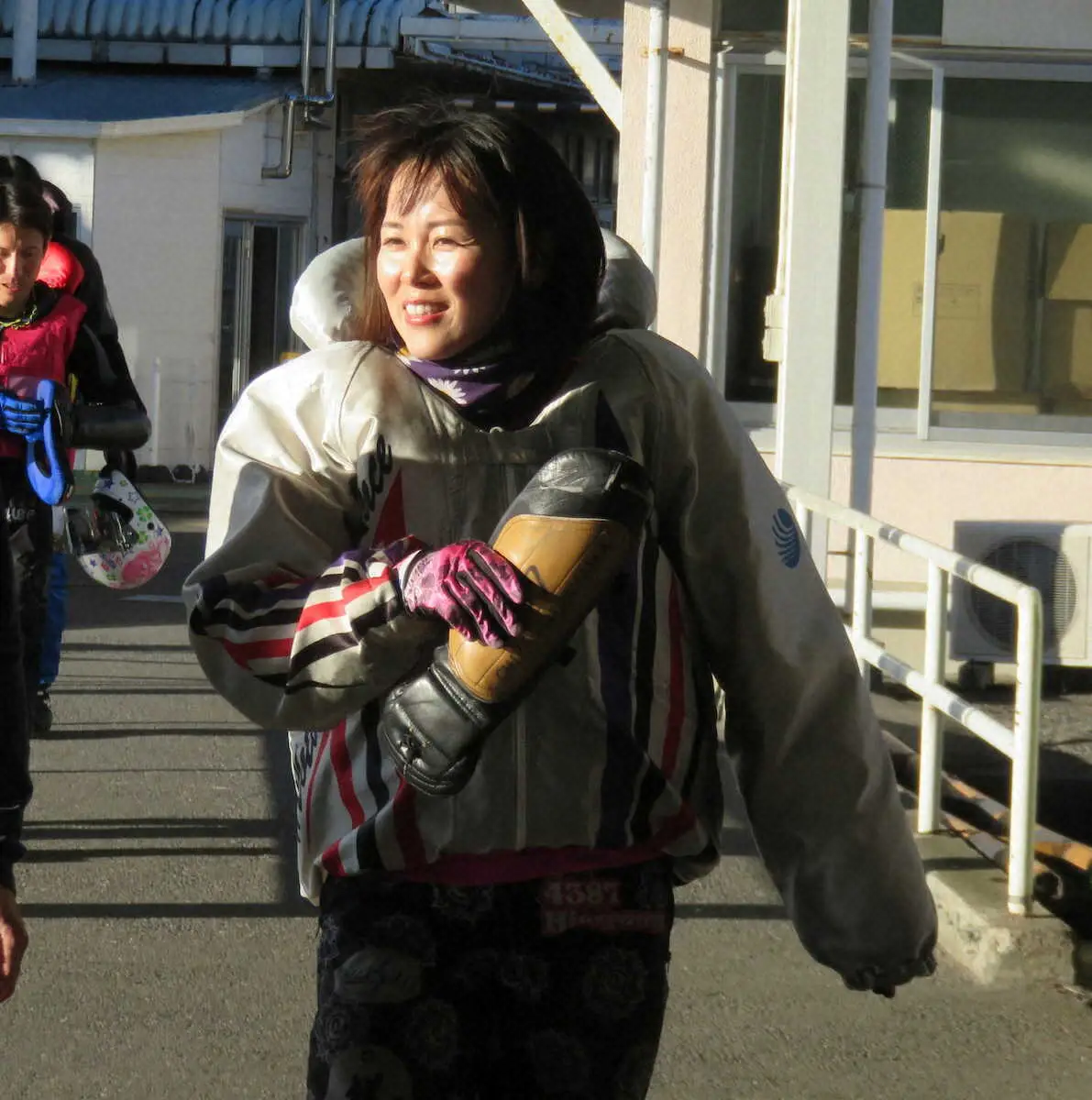 優出一番乗りを決めた平山智加　　
