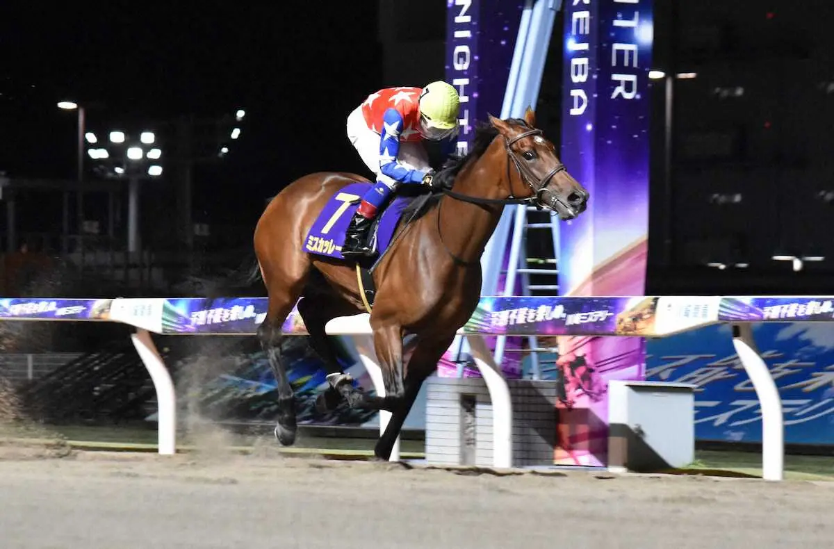 好位抜け出しでローレル賞を制したミスカッレーラ