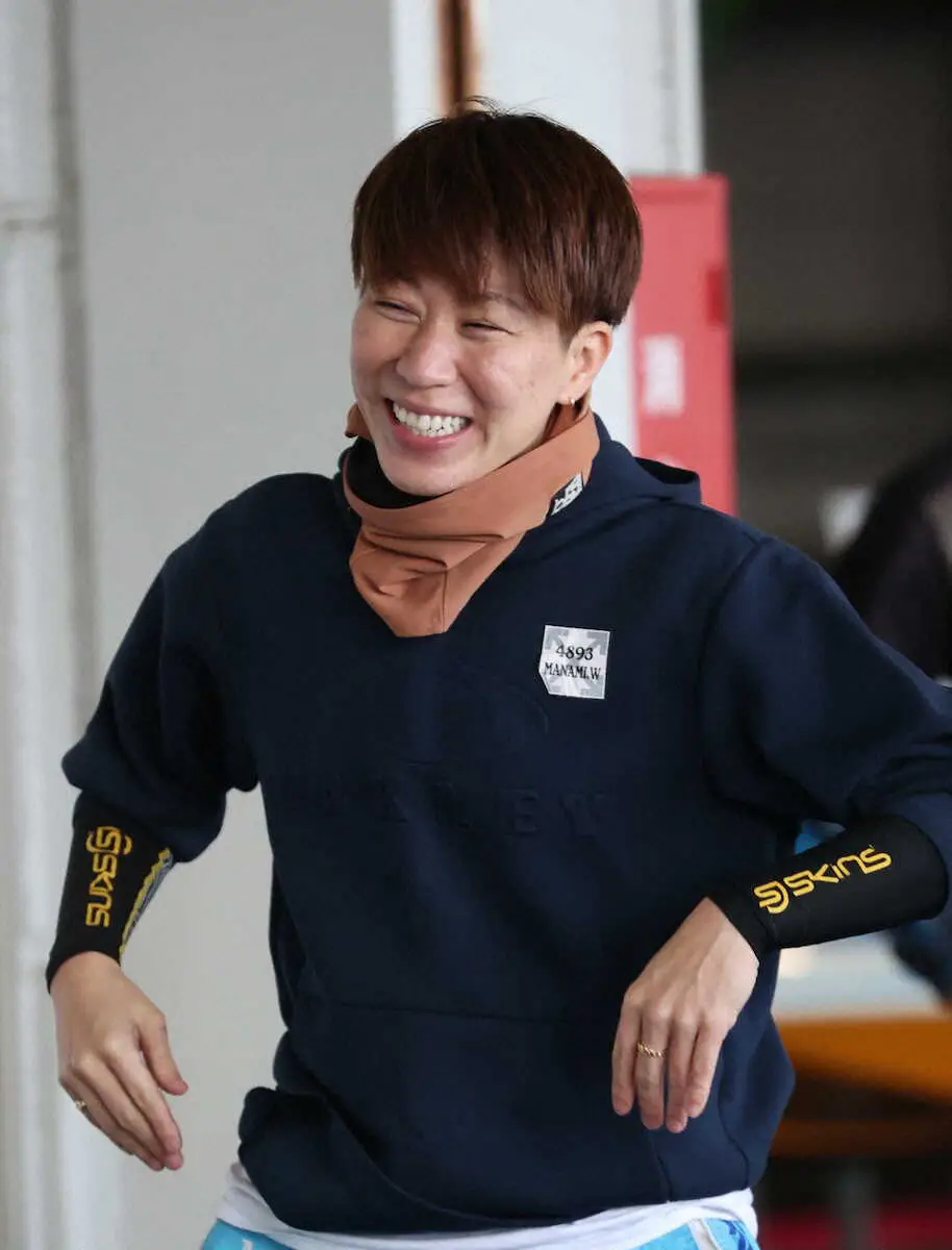 回転を合わせて初日1Rに臨みたい渡辺真奈美