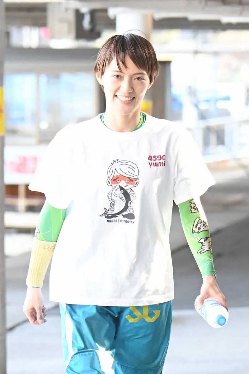 1号艇を獲得した渡辺優美（撮影・滝沢美穂子）