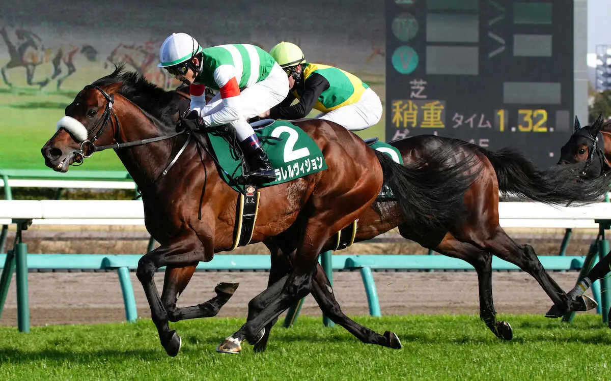 ＜ダービー卿CT＞レースを制したパラレルヴィジョン（左）