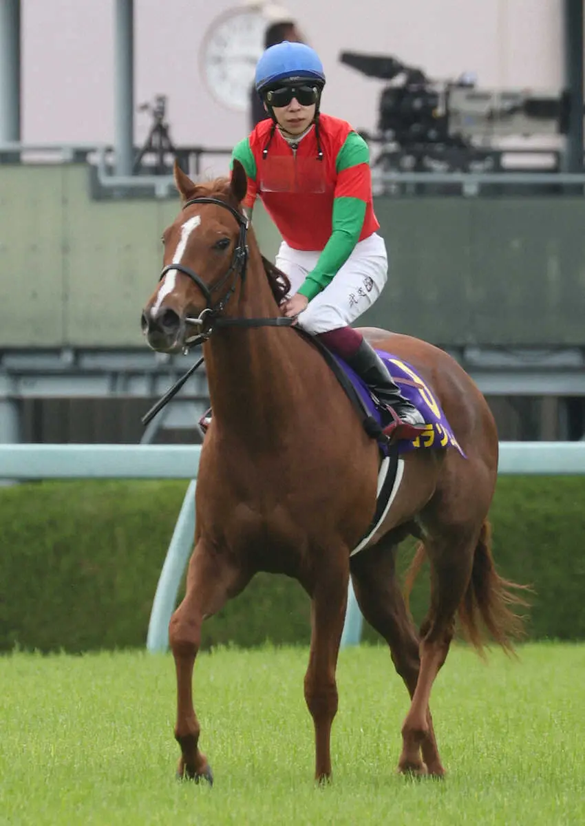 ＜桜花賞＞16着のコラソンビート（撮影・亀井　直樹）　