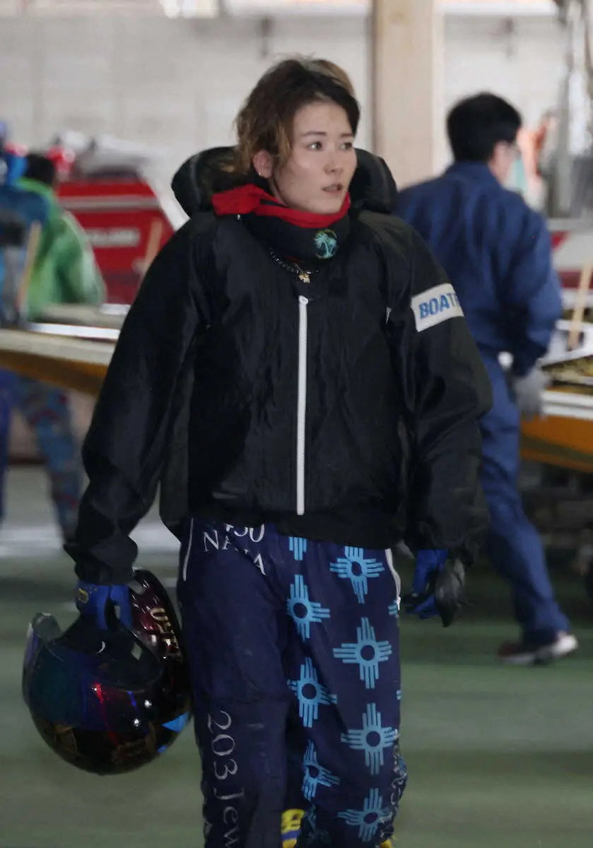 準優勝戦12Rで2着に入った平高奈菜