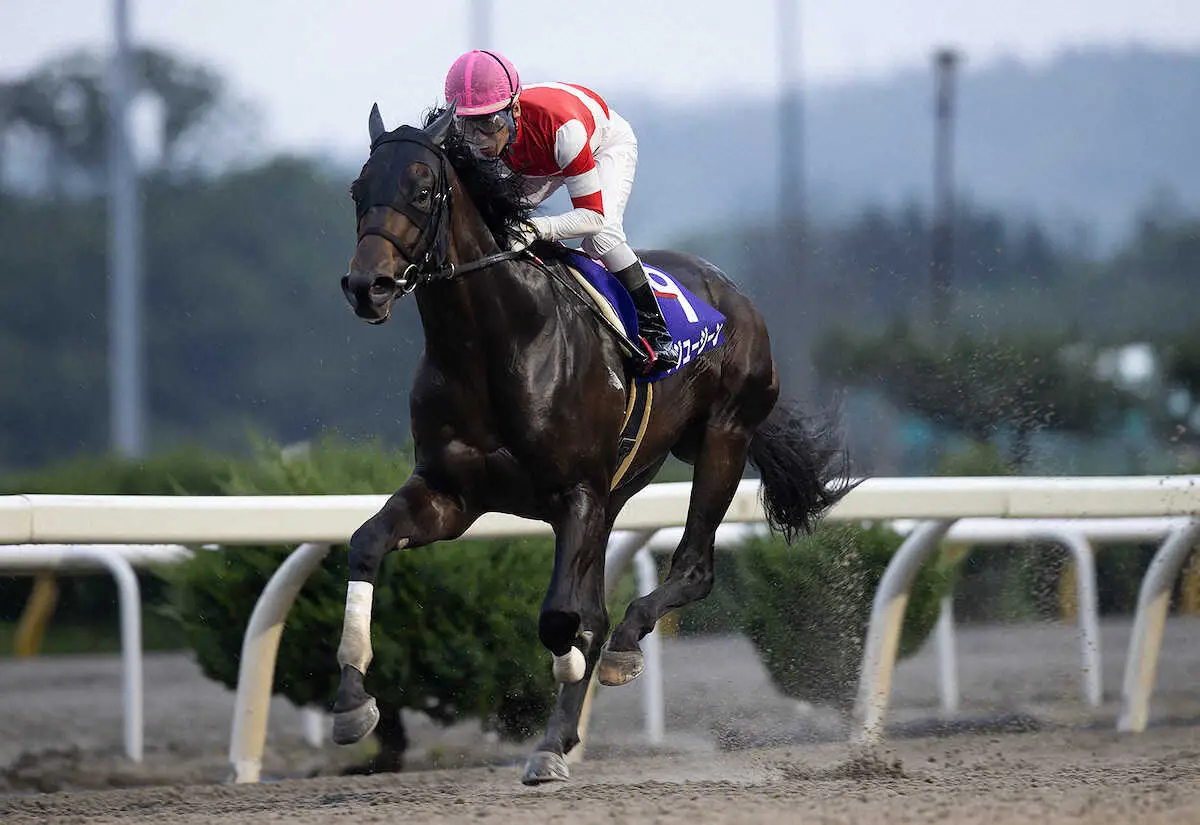 デビュー8連勝で東北優駿を制したフジユージーン（岩手県競馬組合提供）
