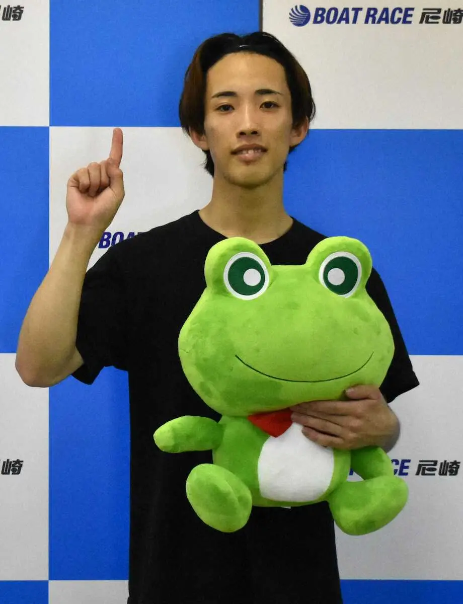 水神祭を決めた一色颯輝はセンプル君とともに“初１着”をアピール
