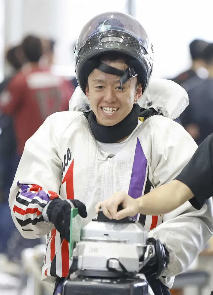 4日目1Rを制し、G1初勝利を挙げた金田智博（撮影・五島佑一郎）
